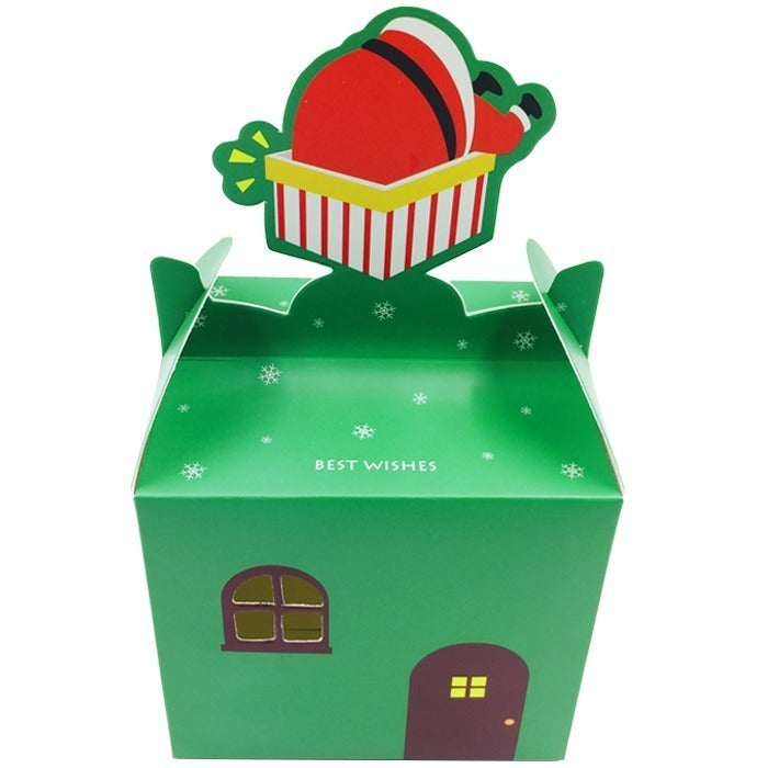 Cutie cani Craciun verde