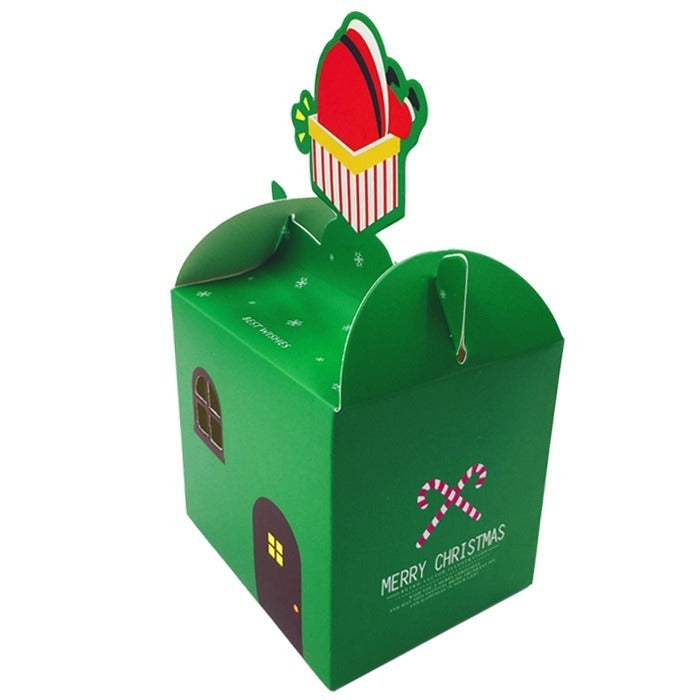 Cutie cani Craciun verde