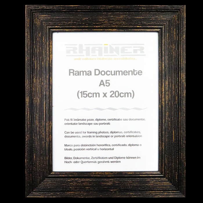 Rama foto Bilbao negru A5