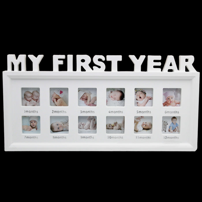 Rama foto plastic colaj My First Year 12 poze