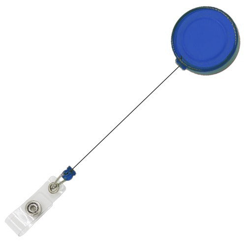 Clips retractabil albastru