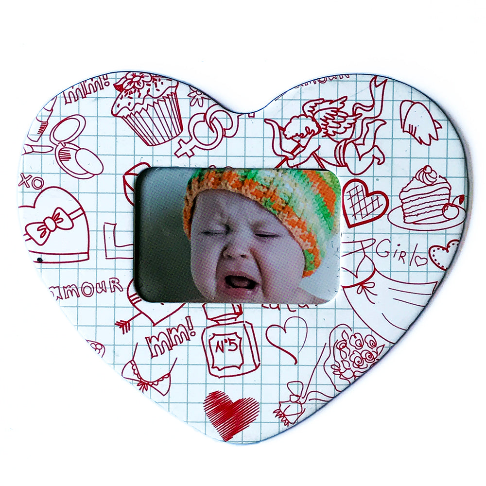 Magnet inima schita insertie foto