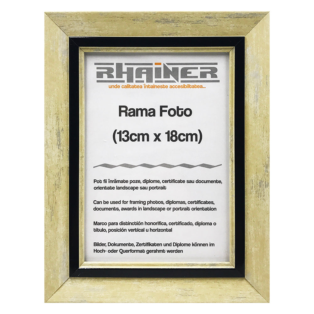 Rama foto Tenerife crem+negru 13x18