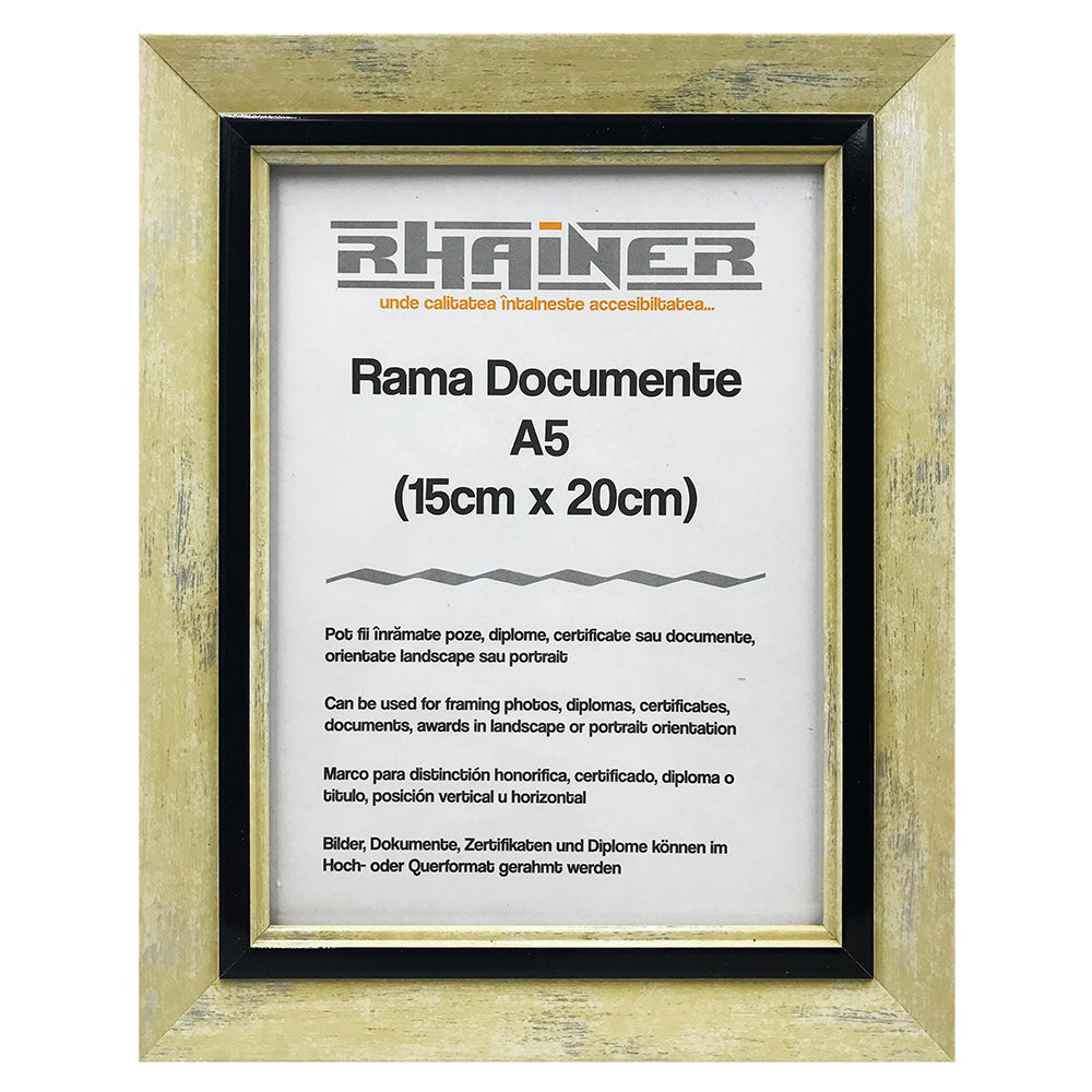 Rama foto Tenerife crem+negru A5
