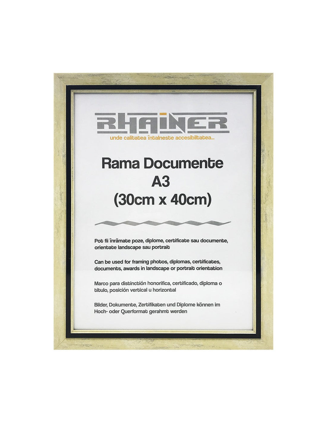 Rama foto Tenerife crem+negru A3