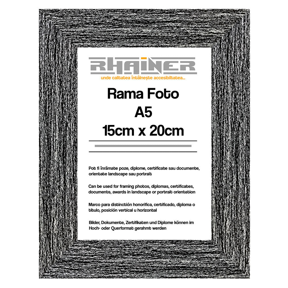 Rama foto Leon negru A5