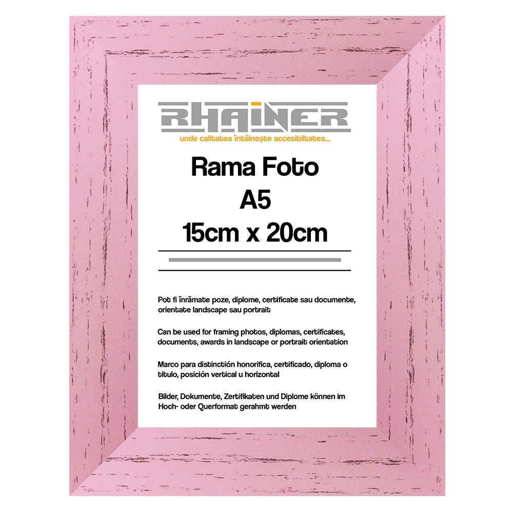 Rama foto Leon roz A5