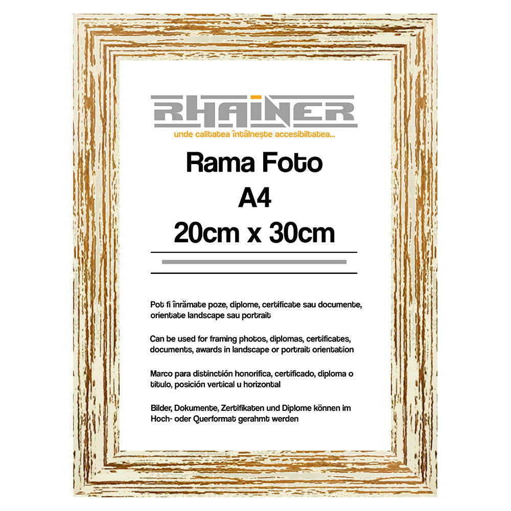 Rama foto Leon crem A4
