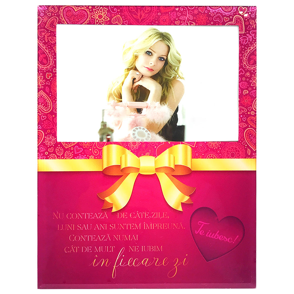 Rama foto sticla TE IUBESC 2