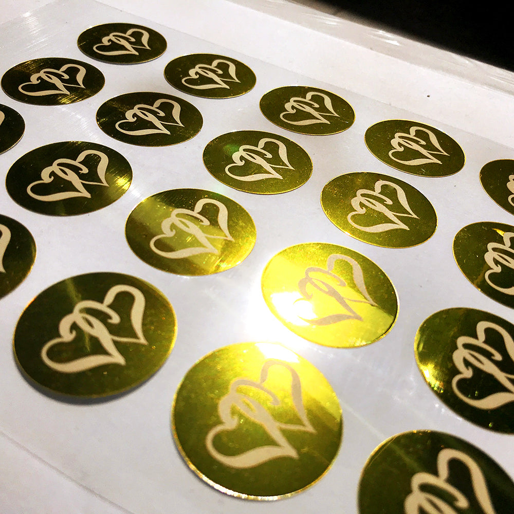 Stickere inimi - set 48 buc