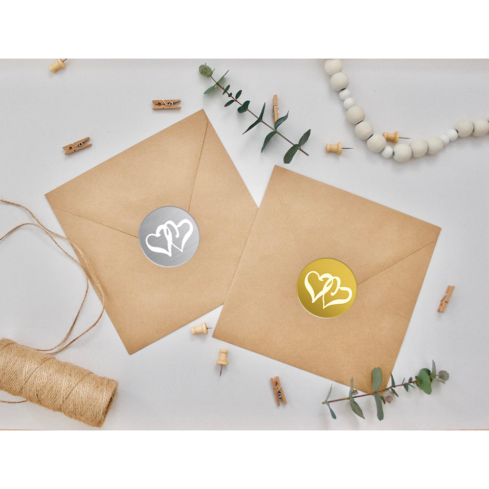 Stickere inimi - set 48 buc