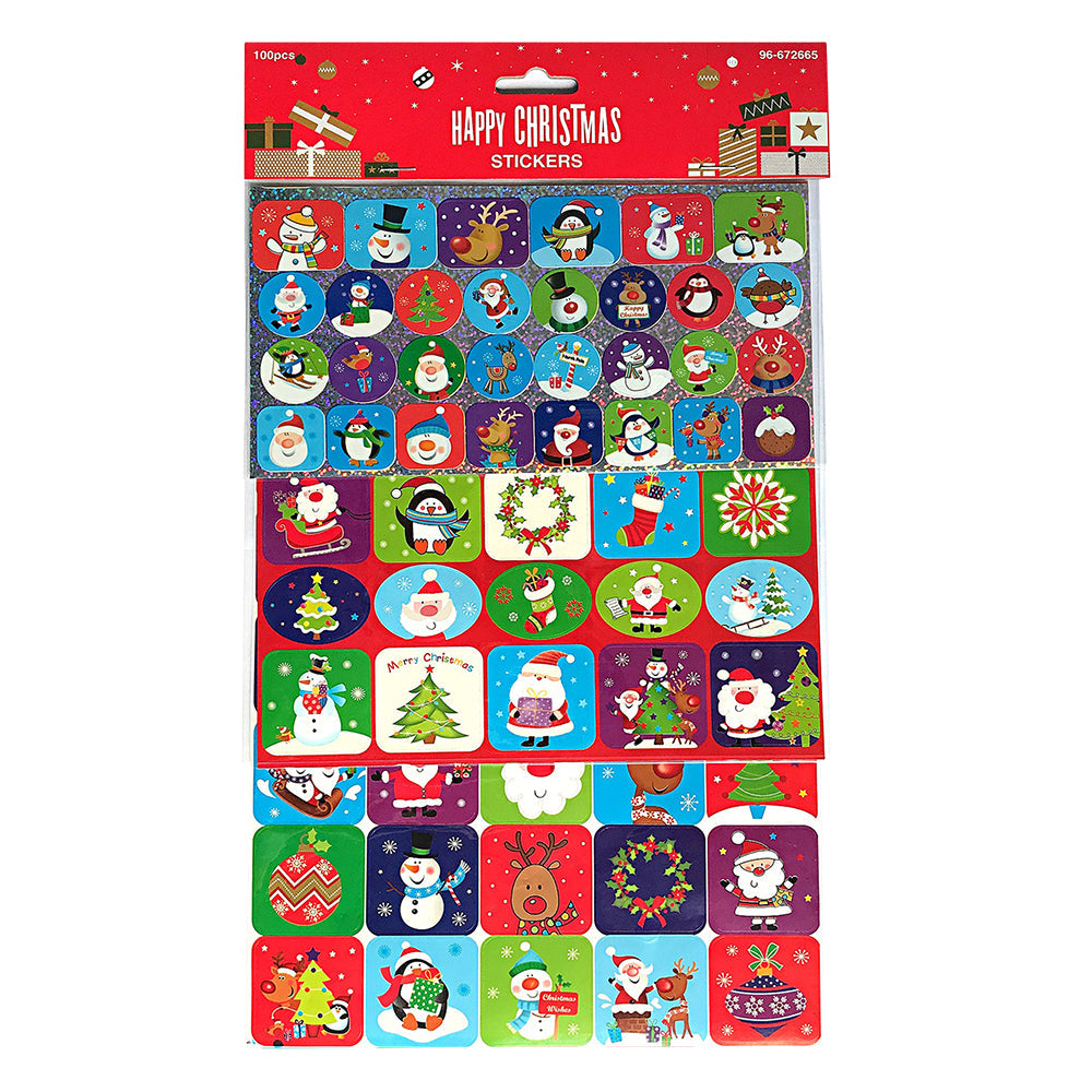 Stickere Craciun - set 100 buc