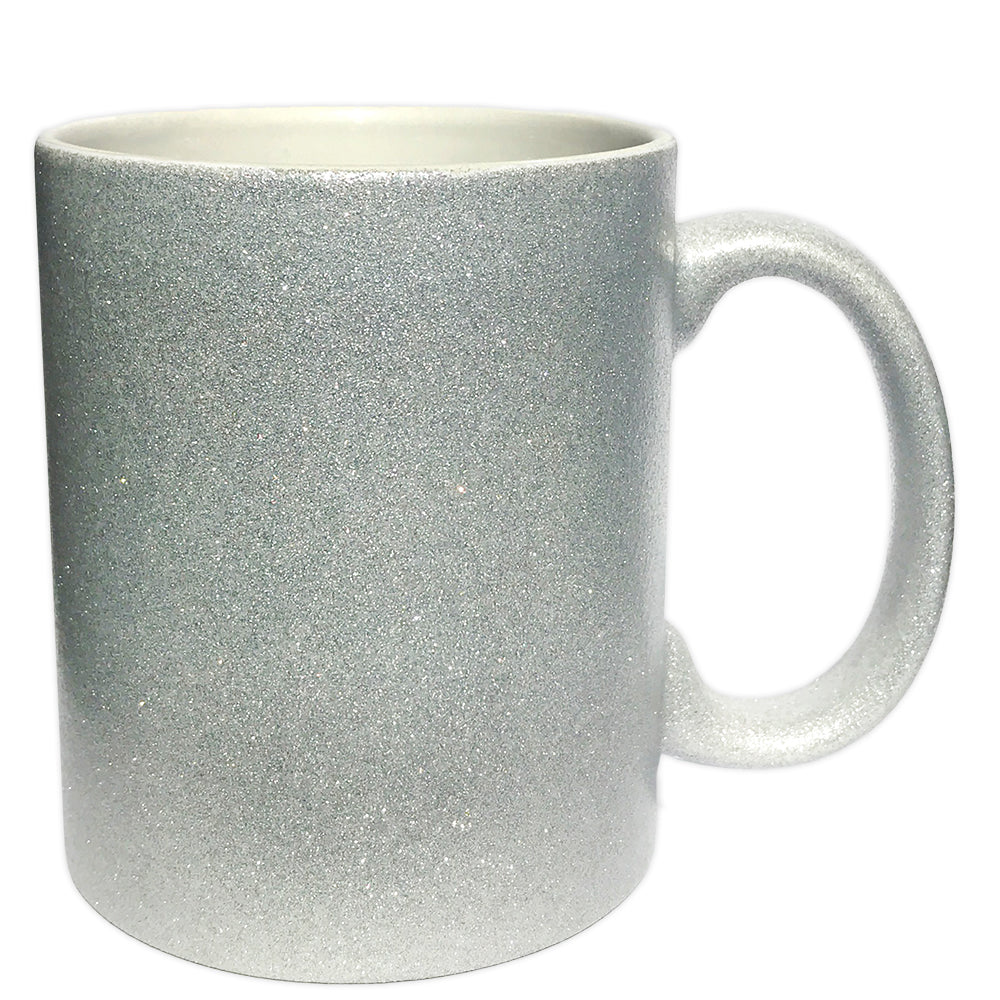 Cana GLITTER argintie sublimabila