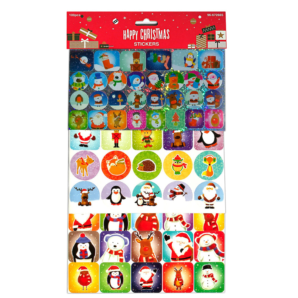 Pachet stickere Craciun3 - set 100 buc