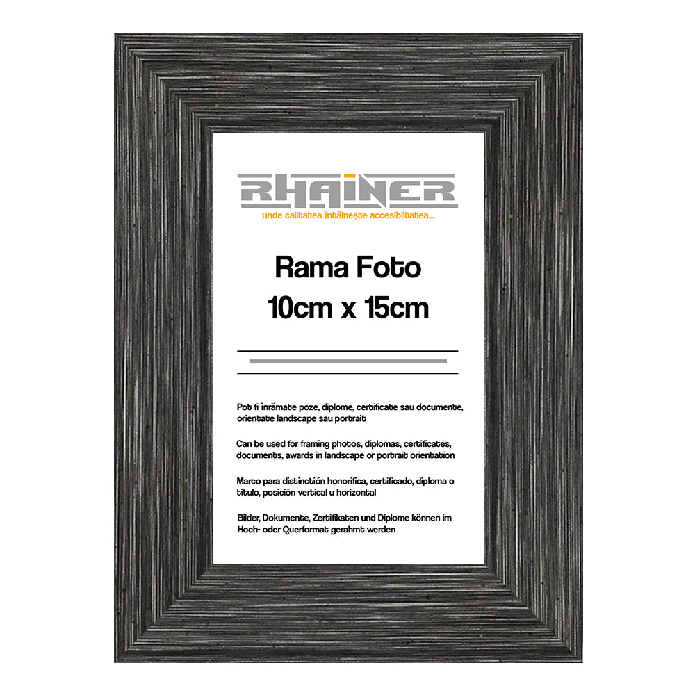 Rama foto Madrid 10x15 antracit