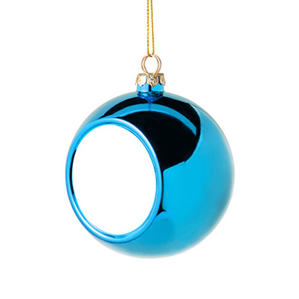 Glob sublimabil albastru pentru brad Ø 8cm