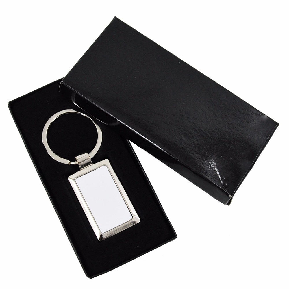 Breloc metalic dreptunghi sublimabil