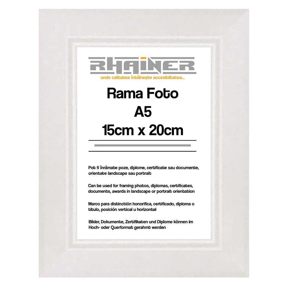 Rama foto Madrid alb A5