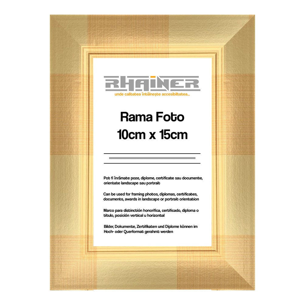 Rama foto Madrid auriu 10x15