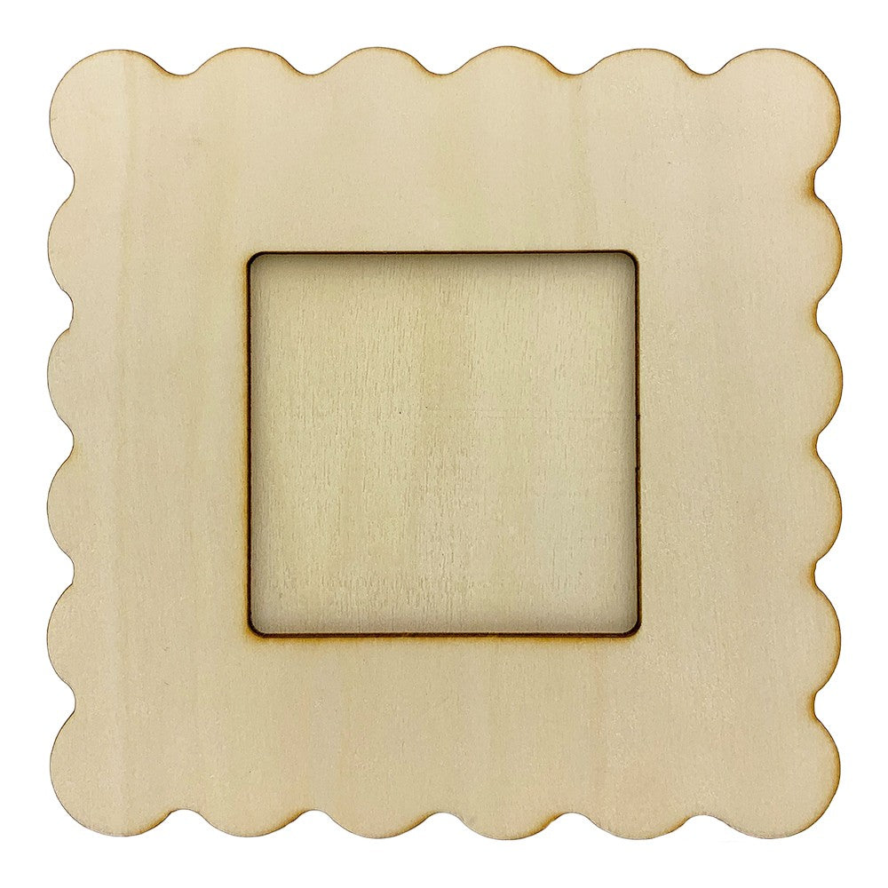 Rama foto lemn ondulata