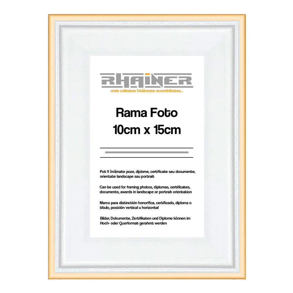 Rama foto Barcelona alb+negru 10x15