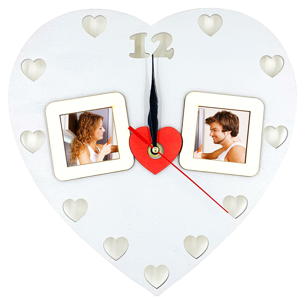 Rama foto lemn - ceas INIMA 2 poze