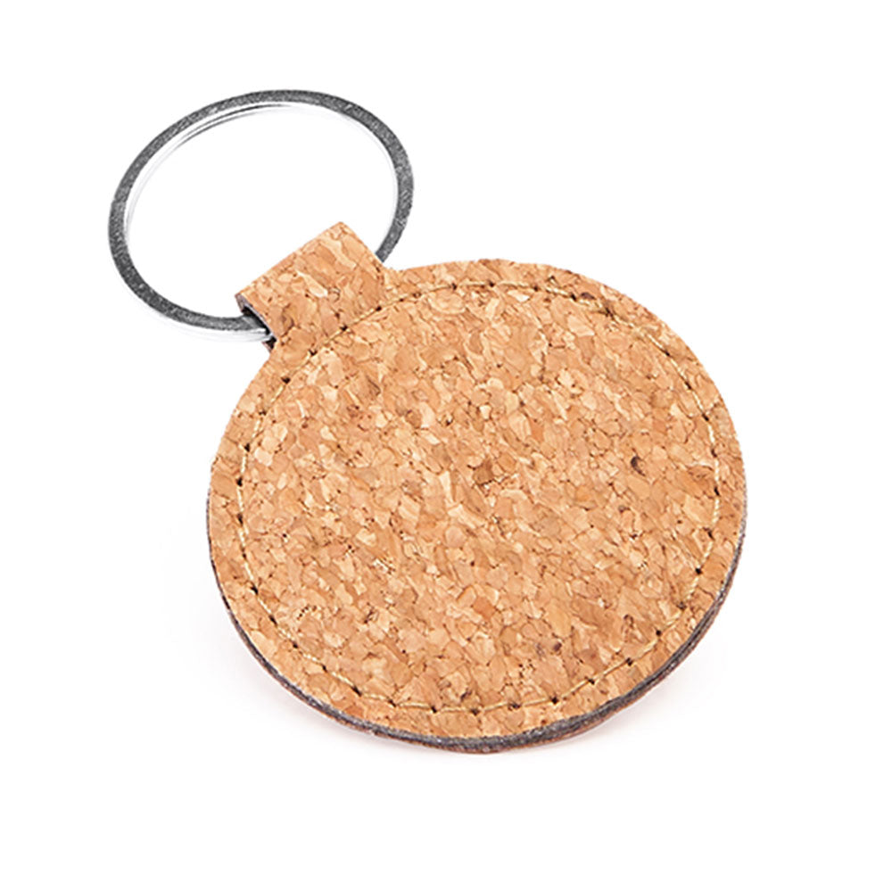 Breloc din pluta naturala - rotund