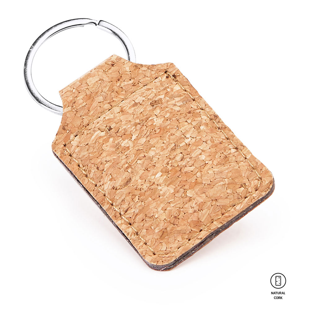 Breloc din pluta naturala dreptunghi
