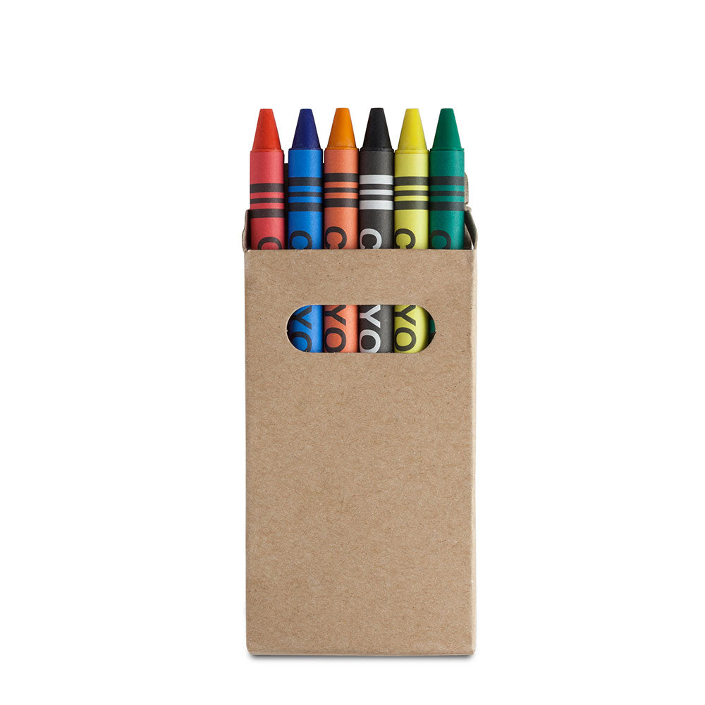 Set creioane colorate in cutie carton reciclat