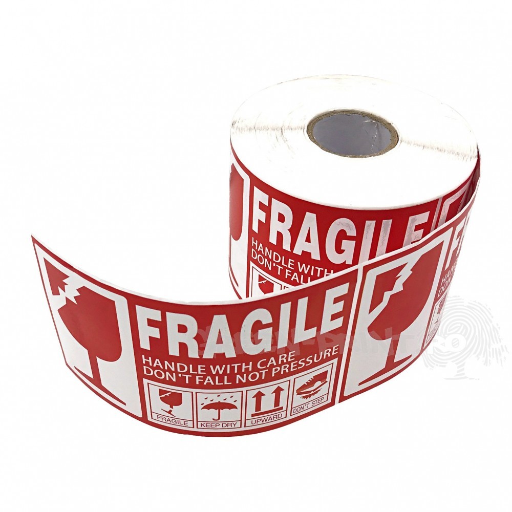 Rola stickere FRAGIL 500buc