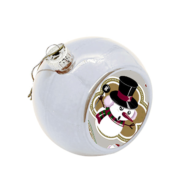 Glob sublimabil argintiu pentru brad Ø 4cm