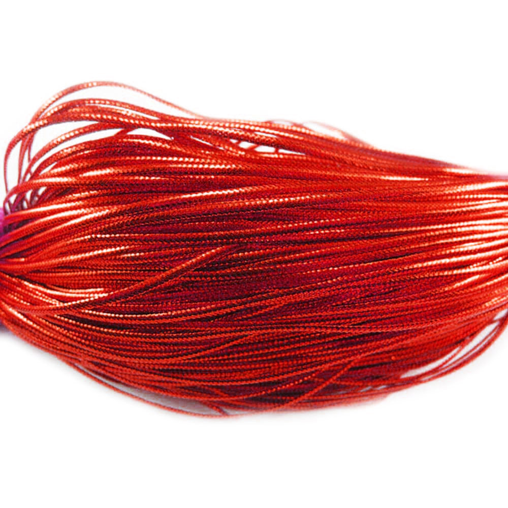 Set 100 snur rosu metalic