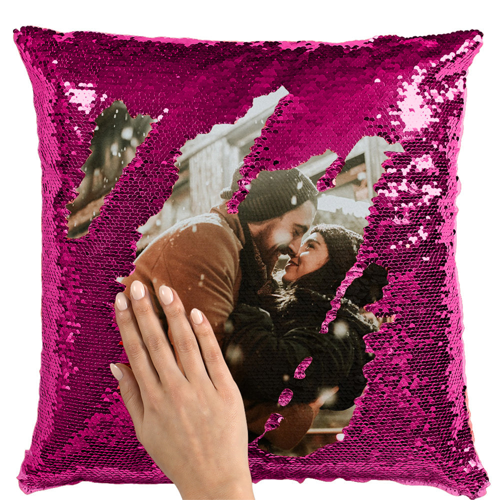 Husa perna cu paiete sublimabile violet