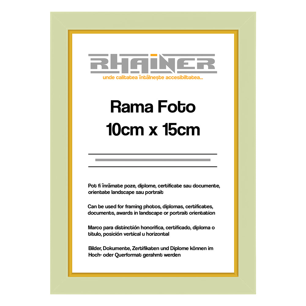 Rama foto Madrid crem+auriu 10x15