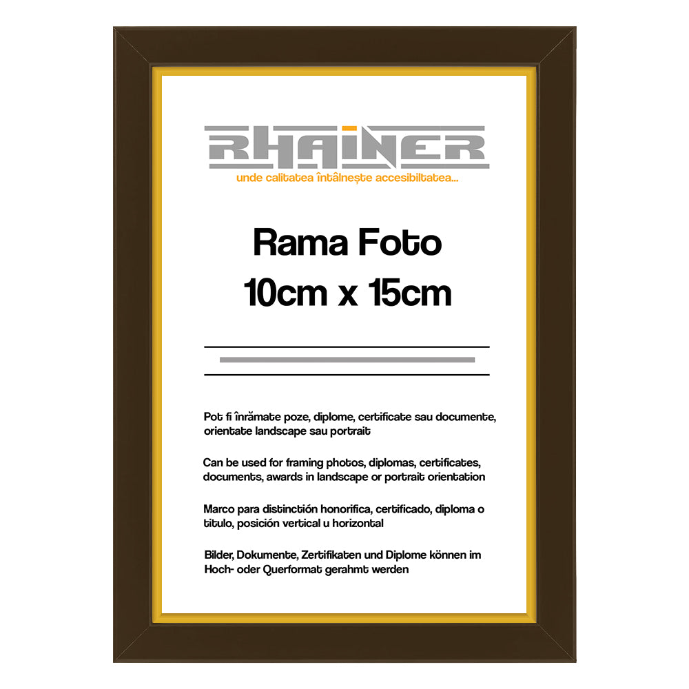 Rama foto Madrid maro+auriu 10x15