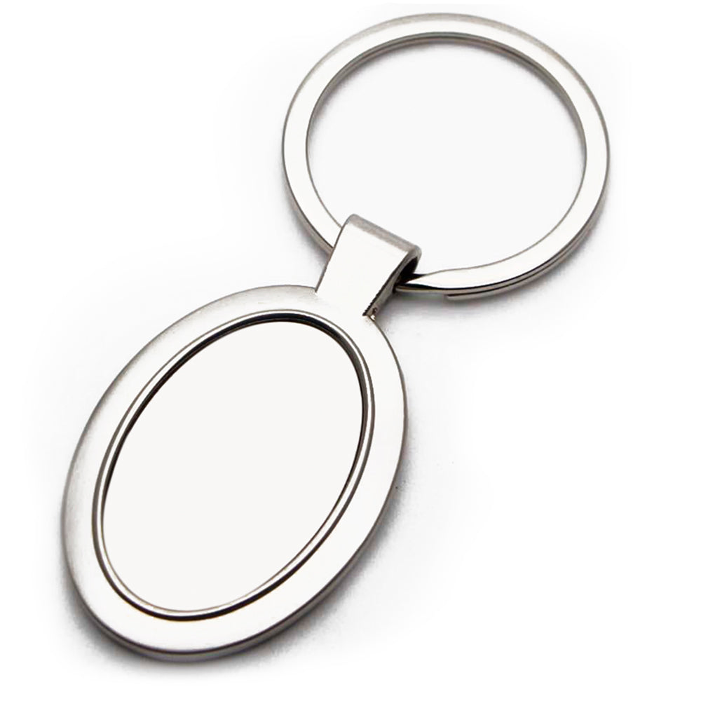 Breloc metalic oval sublimabil