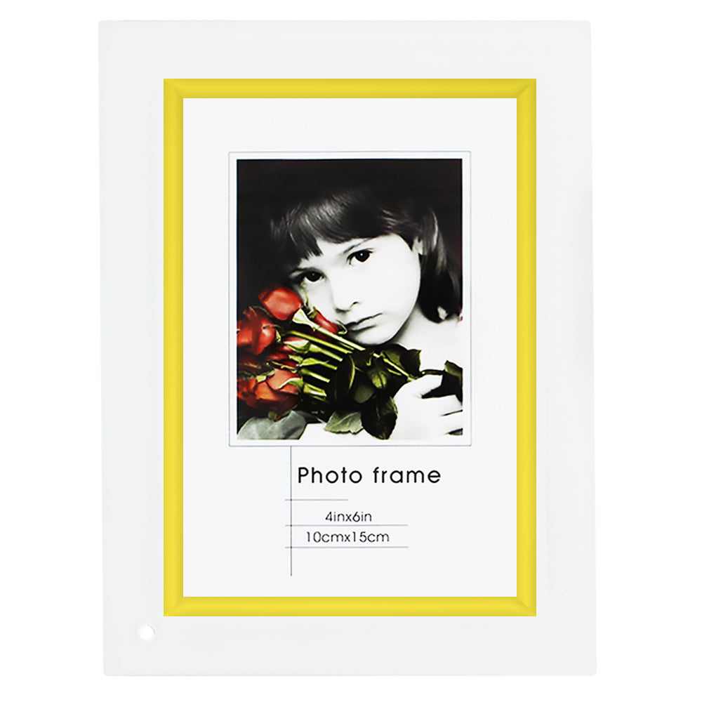 Rama foto sticla transparenta aurie 10x15