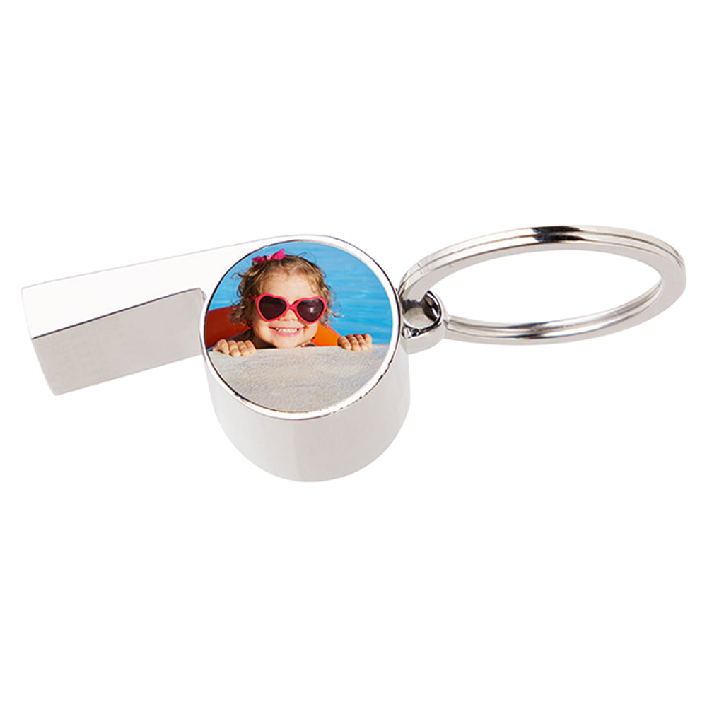 Breloc fluier metalic sublimare