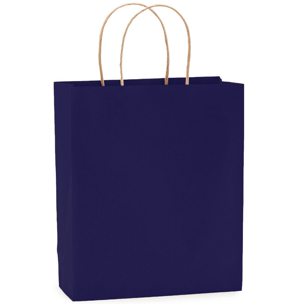 Sacosa kraft albastru inchis 25x31