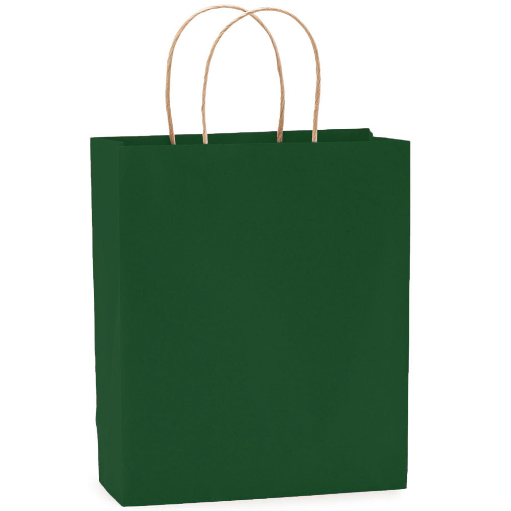 Sacosa kraft verde inchis 25x31