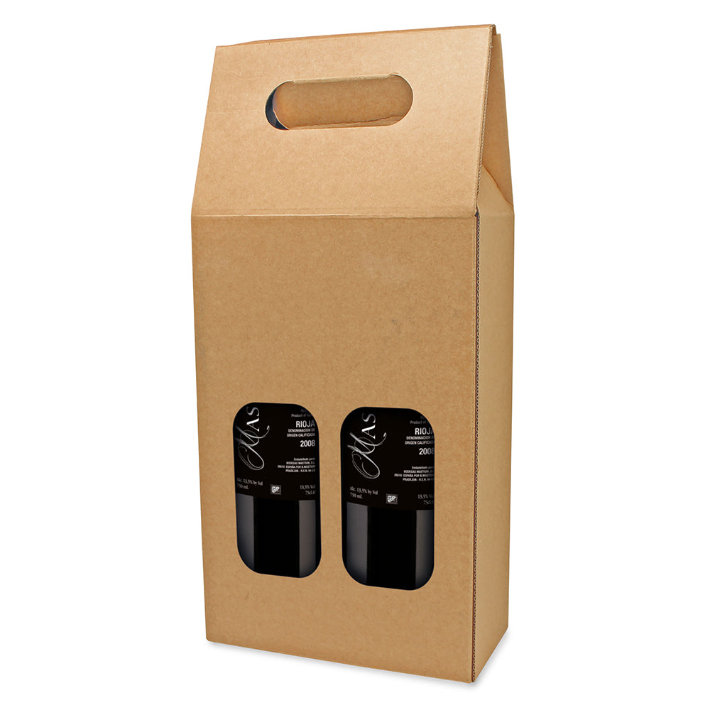 Cutie carton pentru 2 sticle de vin