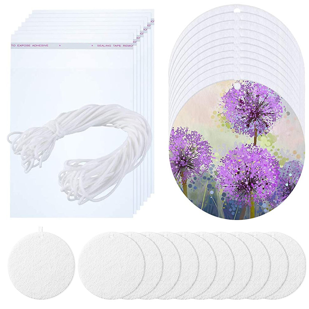 Set 30 de odorizante AUTO sublimabile - rotund