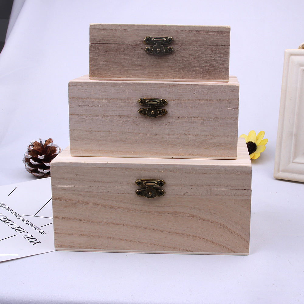 Cutie lemn dreptunghiulara MARE 12x7x5 cm