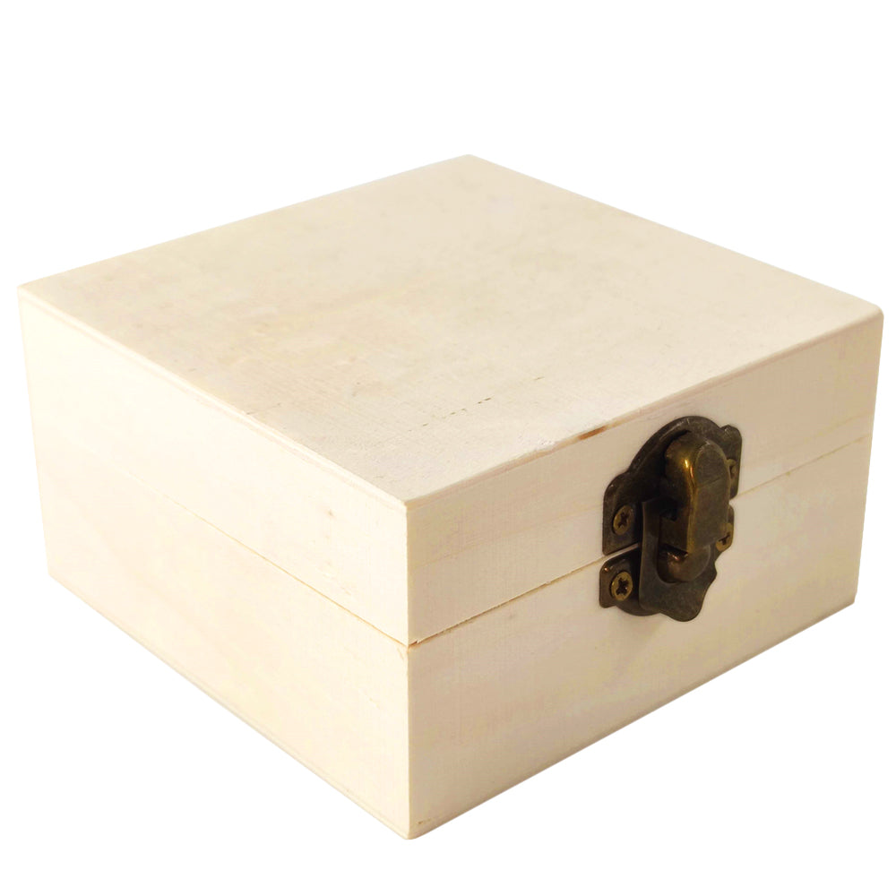 Cutie lemn patrata MICA 8x8x5 cm