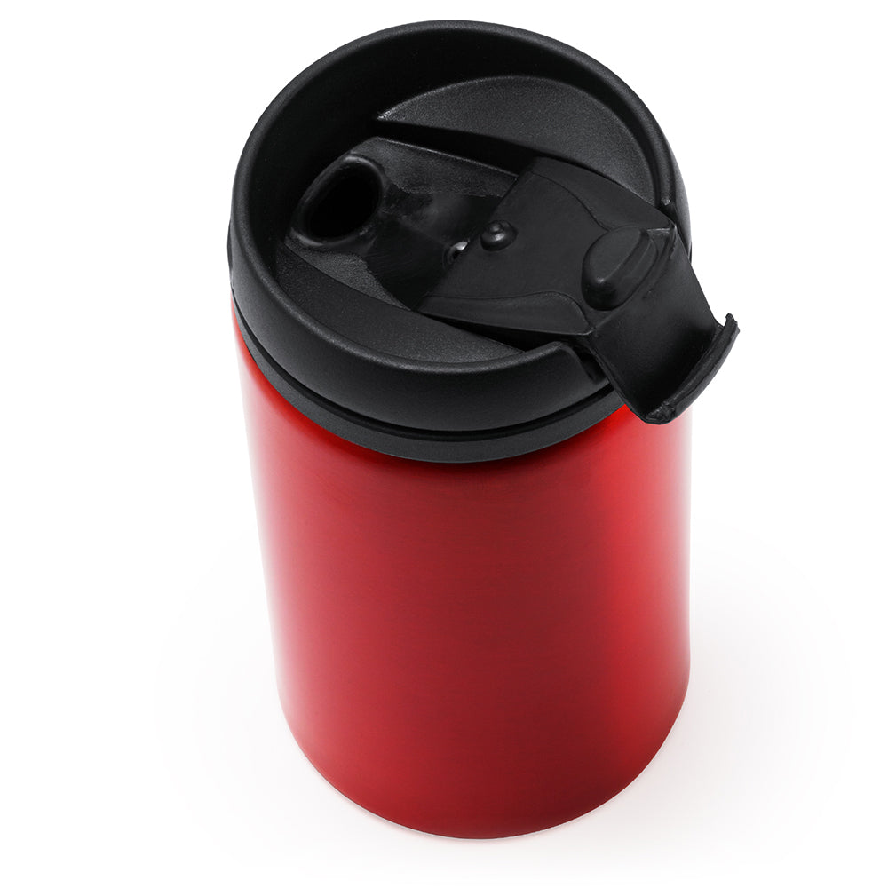 Pahar metalic cu capac AUTO