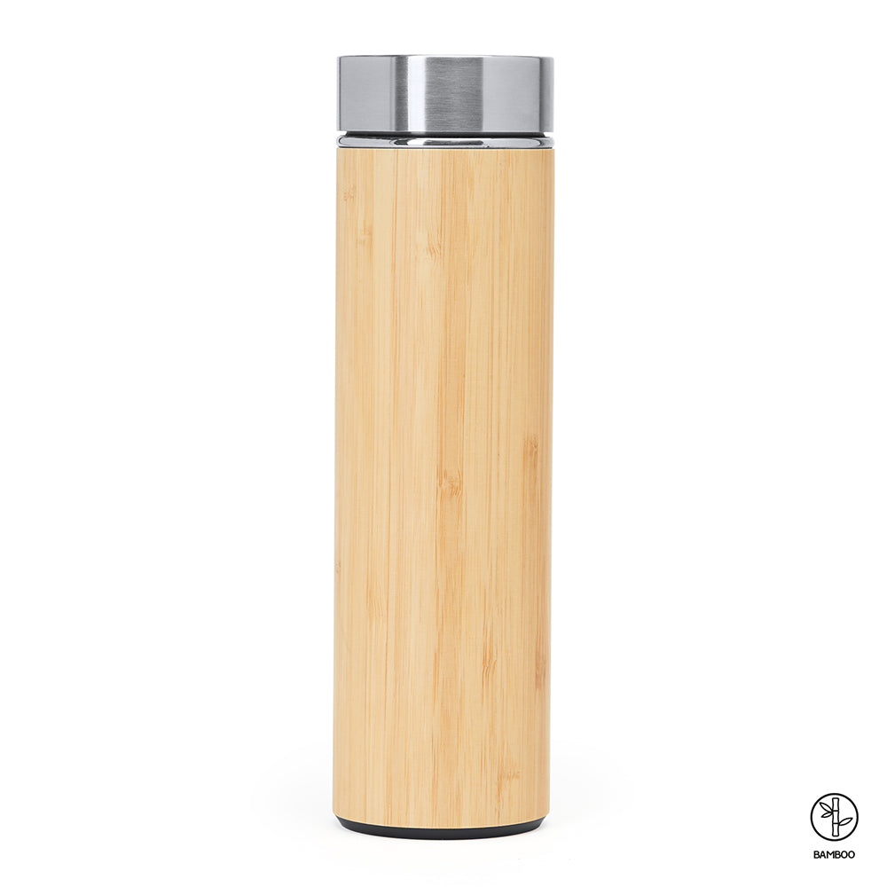 Termos metal + bambus KINATA 500ml
