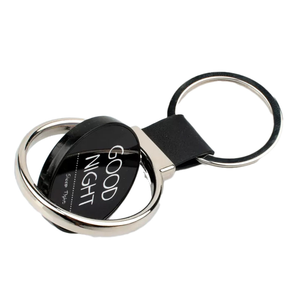 Breloc piele cu pandantiv rotativ sublimabil