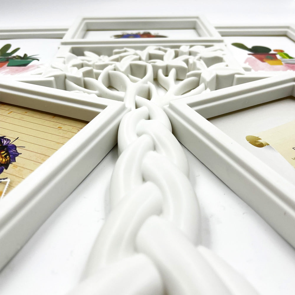 Rama foto colaj MONEY TREE alba 5 poze