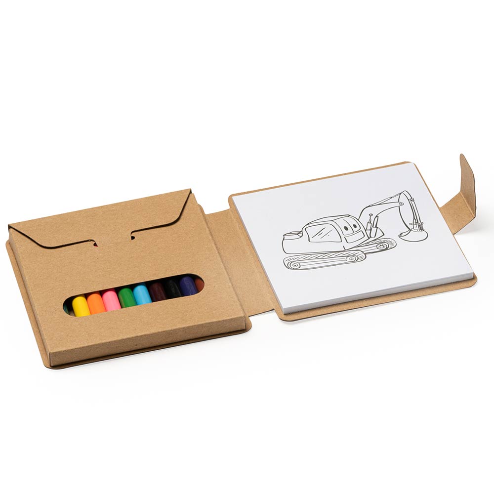 Set de colorat cu desene si creioane