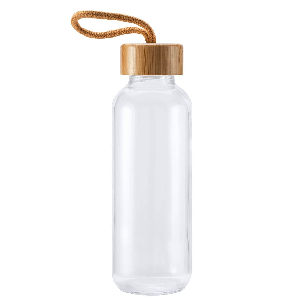 Bidon din sticla cu capac de lemn TRILBY